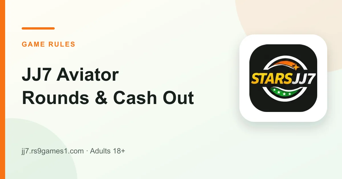 JJ7 Aviator guide with a rising flight path and cash-out multiplier